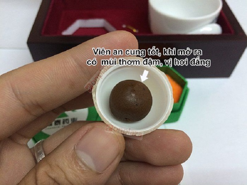 An cung ngưu Rùa Vàng hộp 3 viên