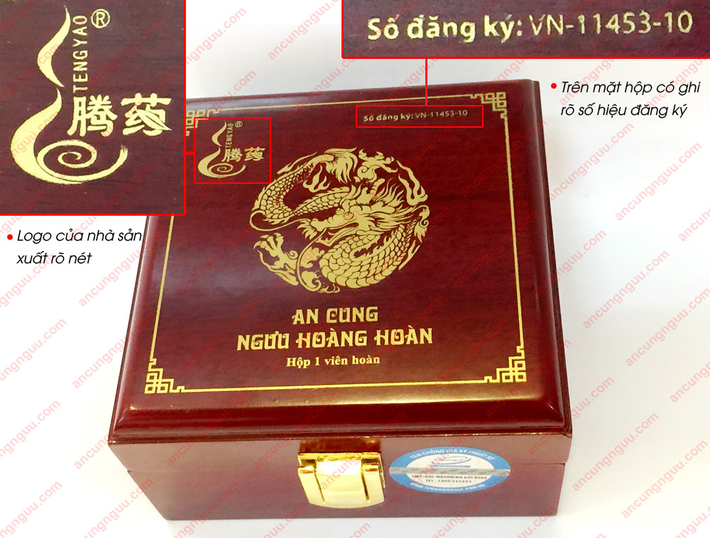 An cung ngưu hoàng hoàn Đông Á A028 a4