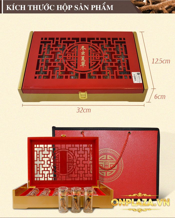 Đông trùng hạ thảo khô Tây Tạng nguyên con cao cấp loại 30g/hộp D010 1