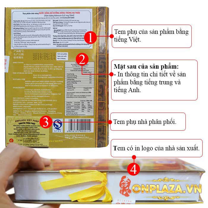 Nước Đông Trùng Hạ Thảo Ba Cô Tiên Lý Thị Loại Nhập Khẩu D018 3