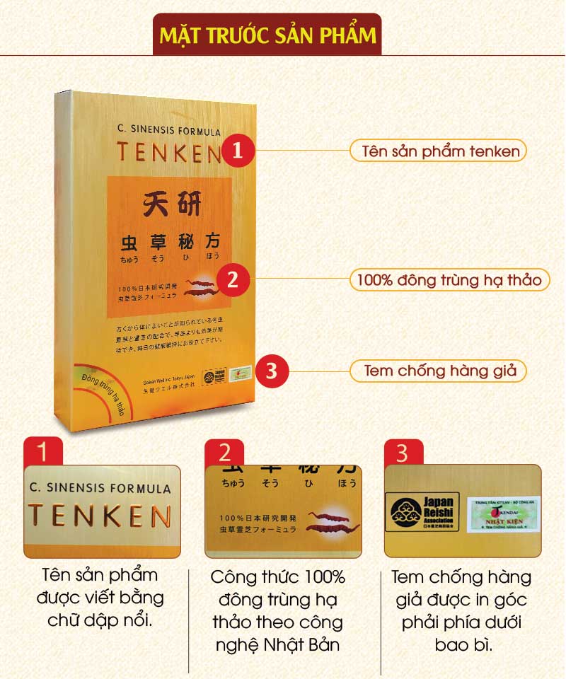 Viên đông trùng hạ thảo Nhật Bản Tenken D026 2