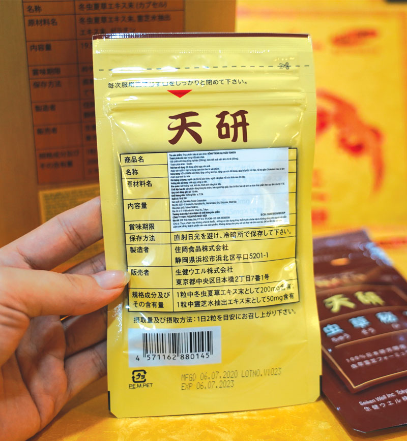 Viên đông trùng hạ thảo Tenken Nhật Bản