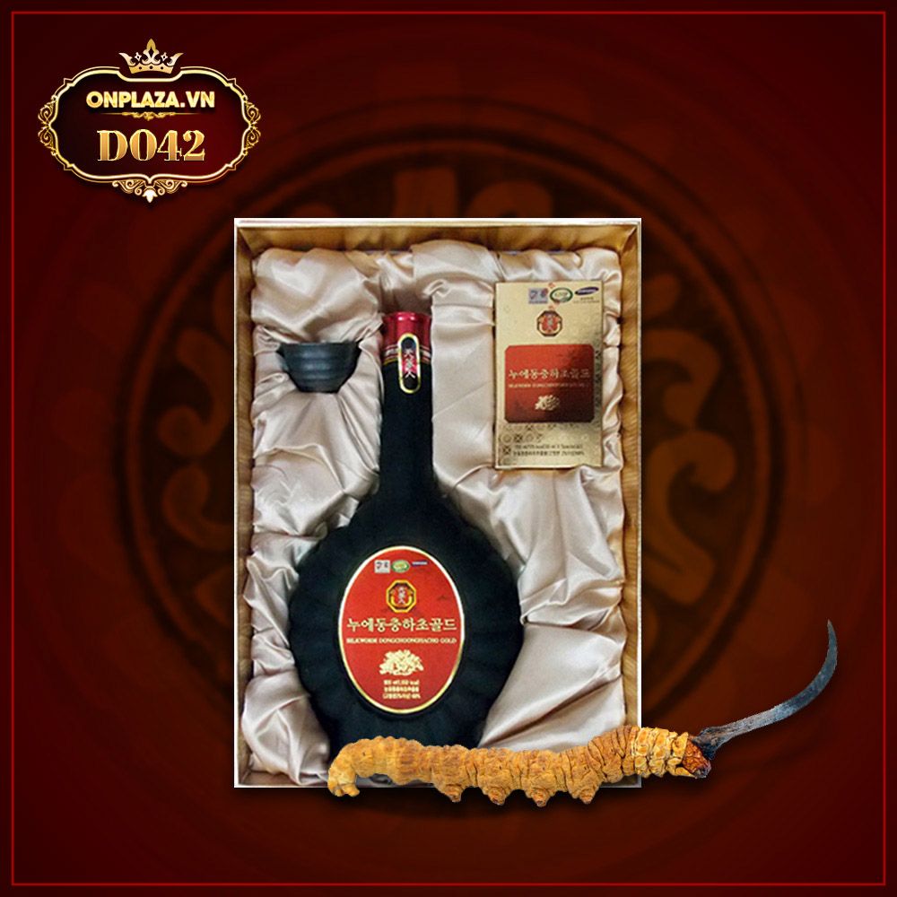 Hộp Quà Biếu Tinh Chất Đông Trùng Hạ Thảo Dạng Chai 900ml D042