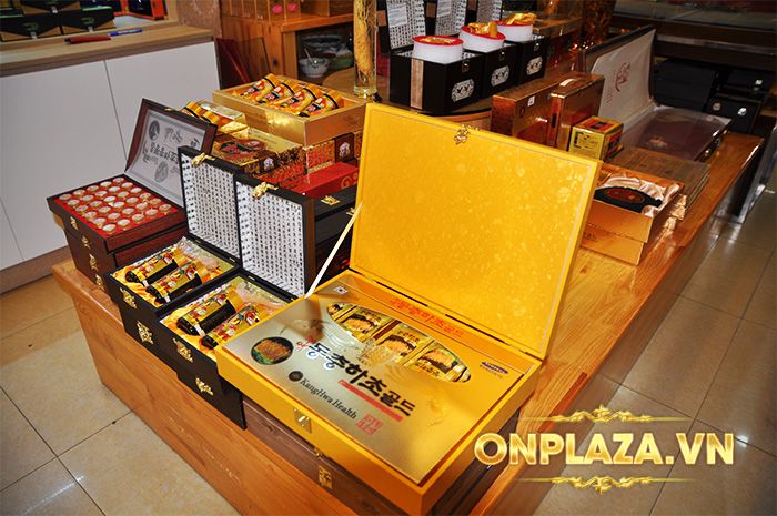 ​​ĐTHT hộp gỗ vàng 60 gói cao cấp D043 9