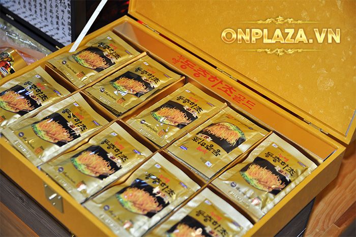 ​​ĐTHT hộp gỗ vàng 60 gói cao cấp D043 10