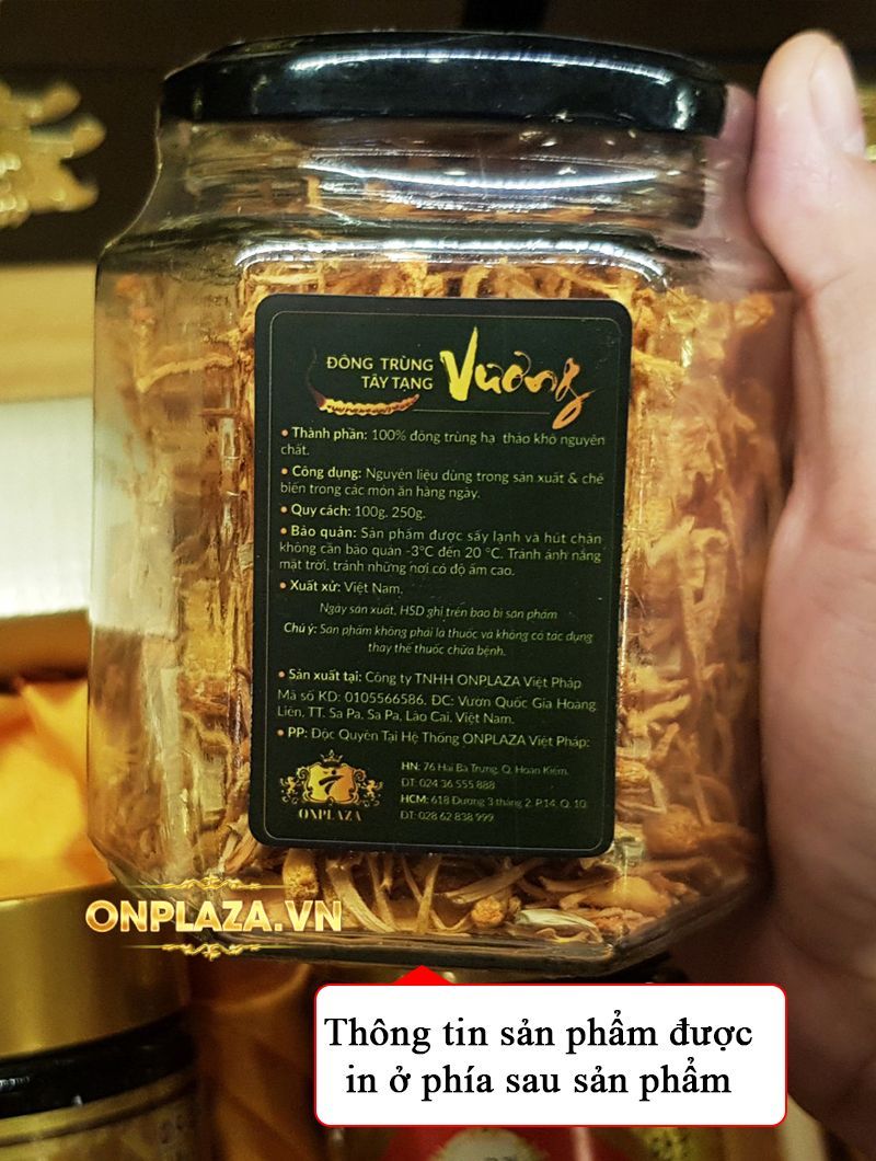 Nấm đông trùng hạ thảo Việt Nam sấy khô cao cấp hộp 100gr D205 5
