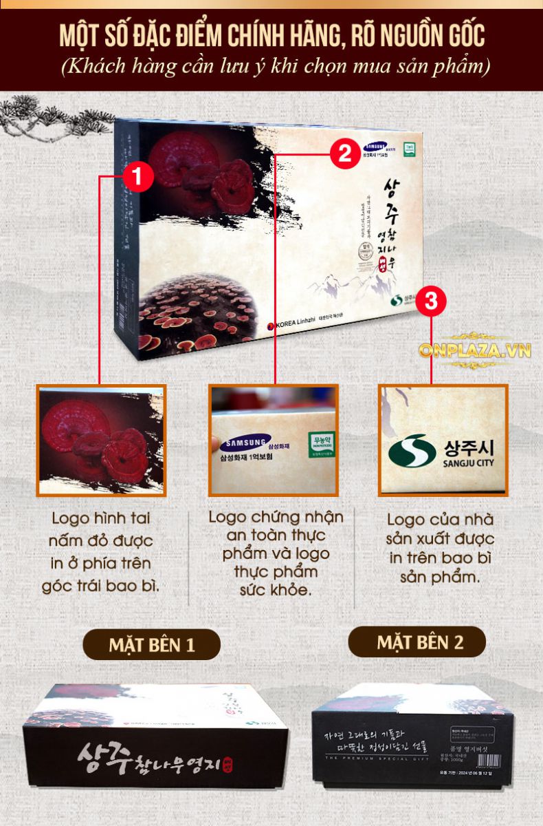 Nấm linh chi Hàn Quốc loại đặc biệt đóng hộp 1kg L052 2