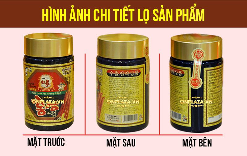 Cao hồng sâm Hanil Hàn Quốc cao cấp loại hộp 4 lọ NS033 6