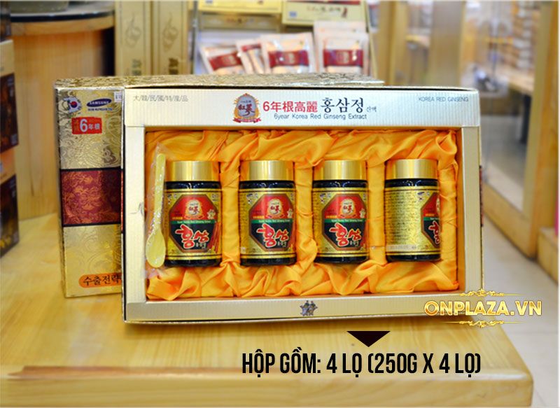Cao hồng sâm Hanil Hàn Quốc cao cấp loại hộp 4 lọ NS033 12
