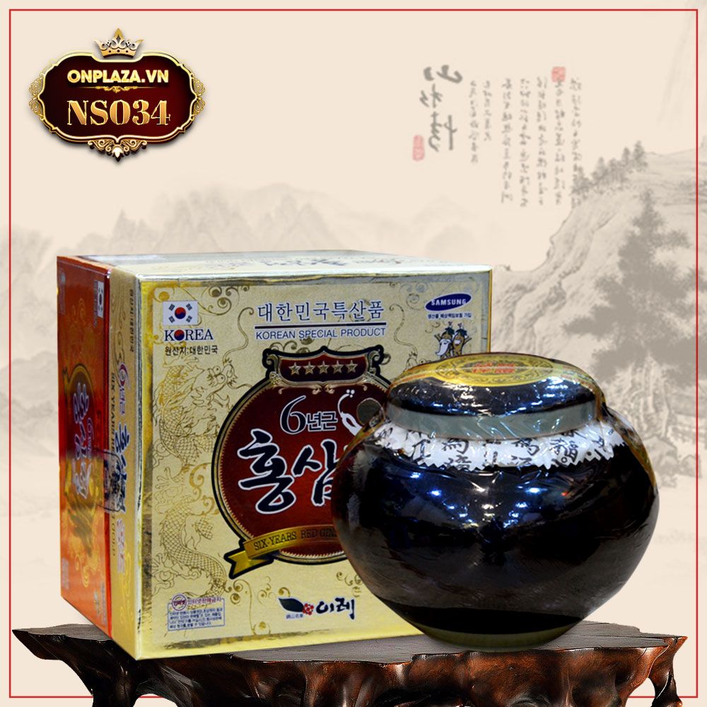 Cao hồng sâm Hàn Quốc cao cấp hộp sứ xanh 1kg NS034