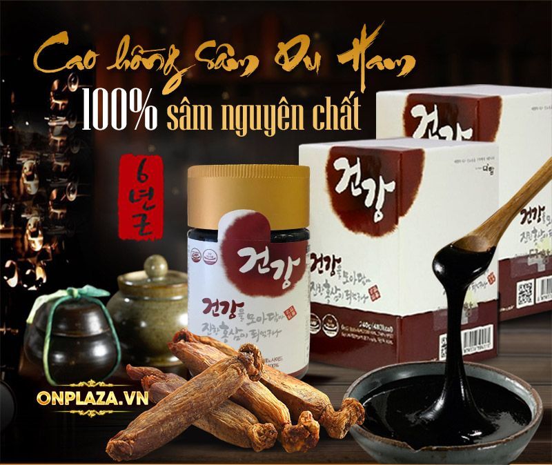 Cao hồng sâm nguyên chất 6 năm tuổi Du Ham NS039 1