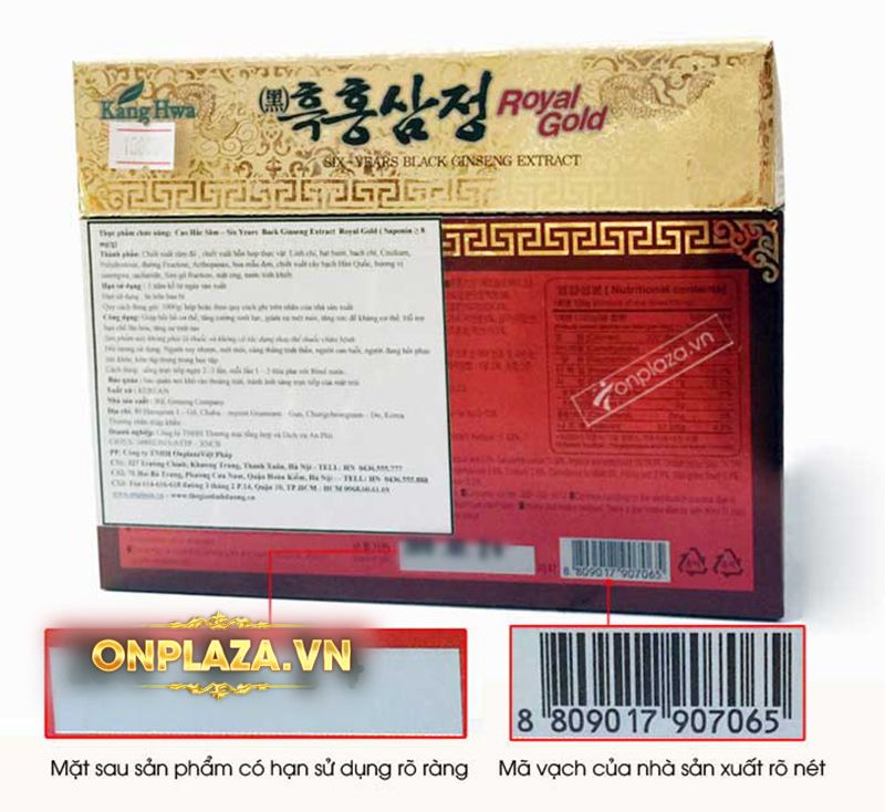 Cao hắc sâm Hàn Quốc loại thượng hạng hộp 1kg NS141 6