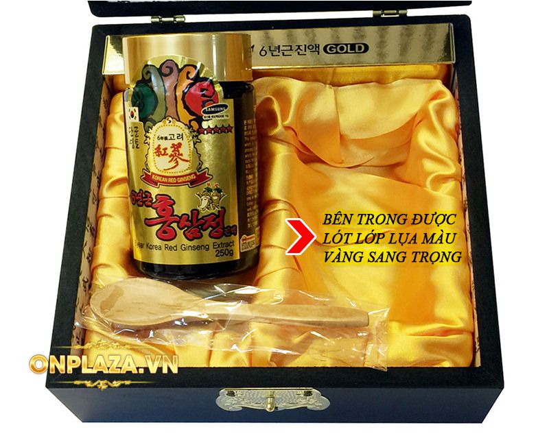Cao hồng sâm Hàn Quốc 2 lọ hộp gỗ NS206 4