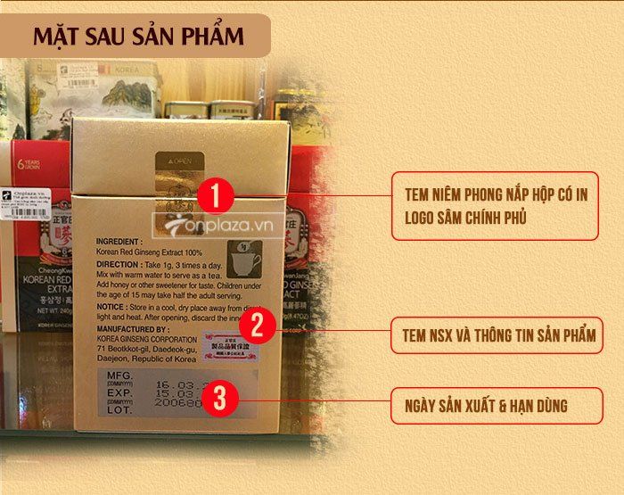 Hộp quà biếu cao hồng sâm cao cấp chính phủ KGC lọ 240g  NS450 3