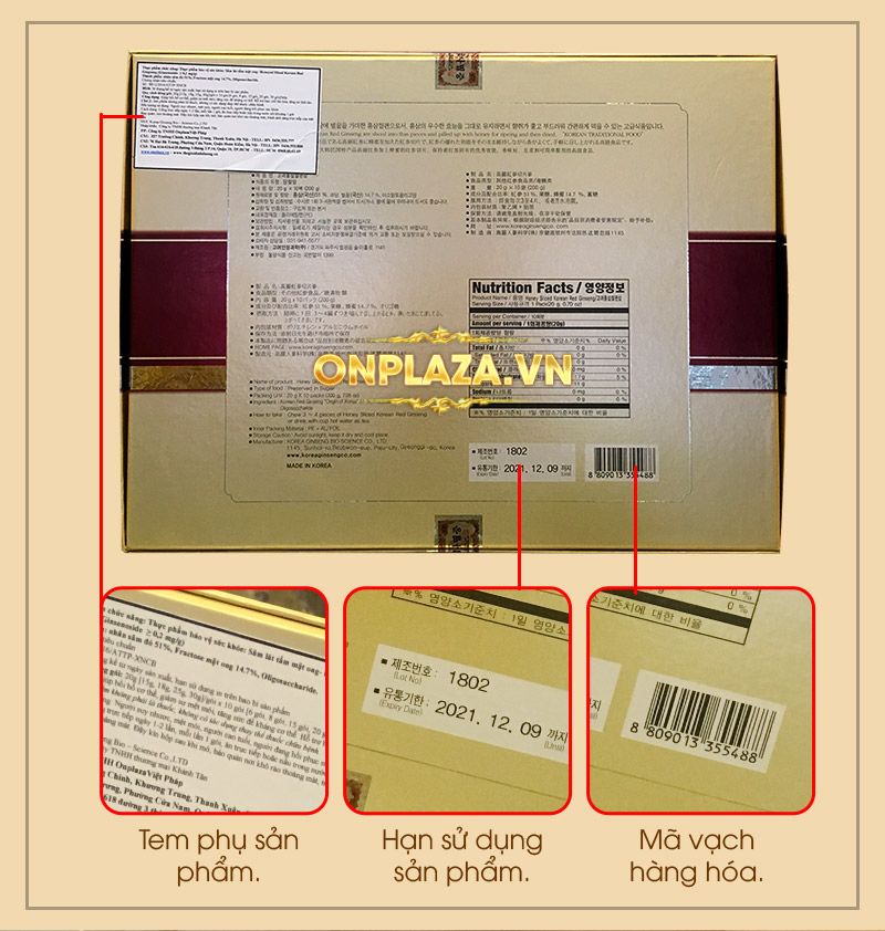 Hồng sâm thái lát tẩm mật ong 6 năm tuổi cao cấp Bio Apgold Hàn Quốc NS030 5