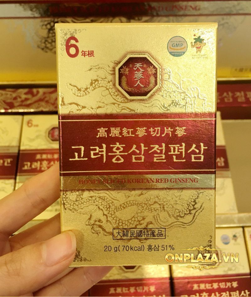 Hồng sâm thái lát tẩm mật ong 6 năm tuổi cao cấp Bio Apgold Hàn Quốc NS030 8