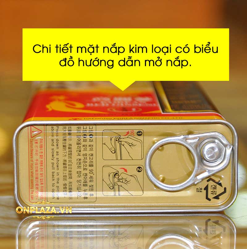 Hồng sâm Hàn Quốc 6 năm tuổi nguyên củ hộp thiếc 75g NS064 4