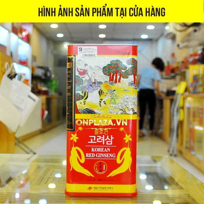 Hồng sâm nguyên củ hộp thiếc Hàn Quốc cao cấp 600g NS066 5