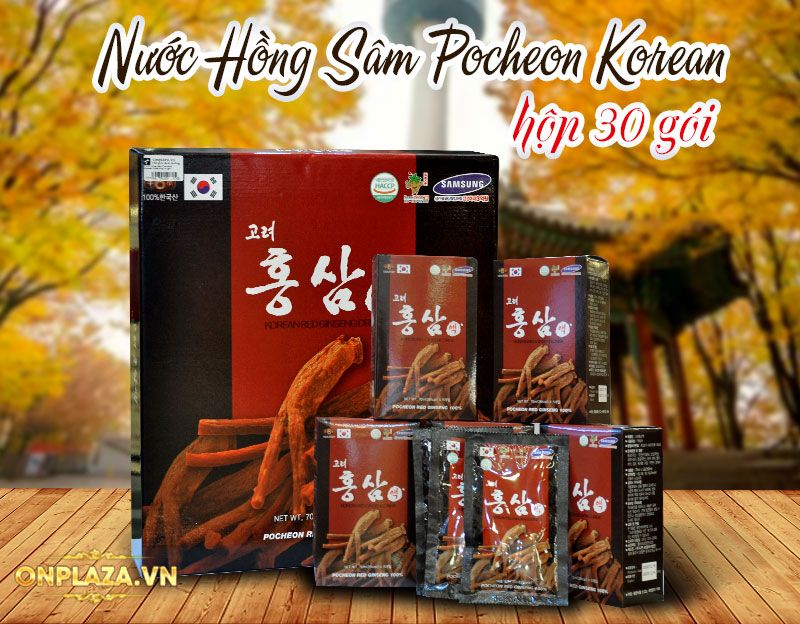 Nước hồng sâm cao cấp Hàn Quốc Pocheon Korean Drink hộp 30 gói NS838 1