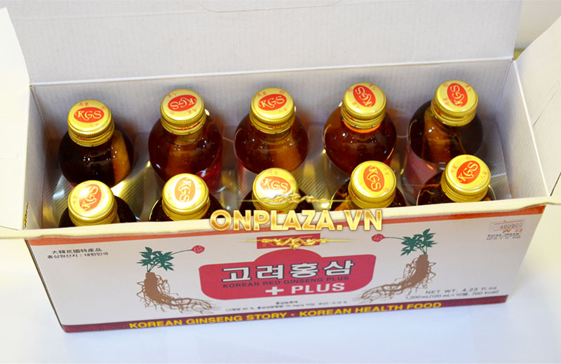 Nước uống hồng sâm KGS Hàn Quốc cao cấp loại có củ NS049 3