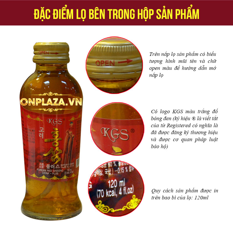 Nước uống hồng sâm KGS Hàn Quốc cao cấp loại có củ NS049 5