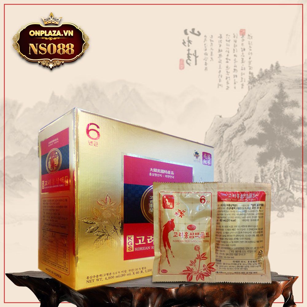 Tinh chất Hồng sâm 6 năm tuổi KGS cao cấp loại 60 gói NS088