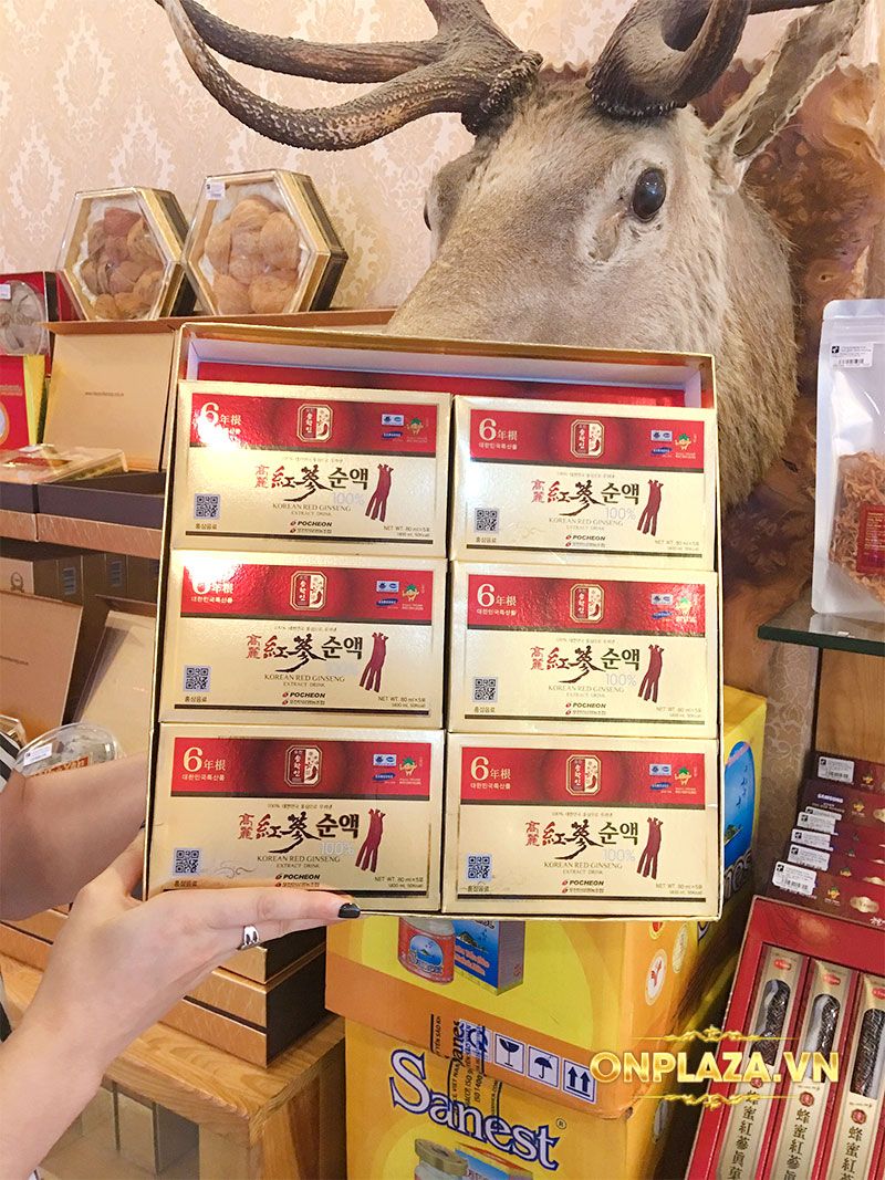 POCHEON nước hồng sâm cao ly nguyên chất 80ml30 gói NS223 8