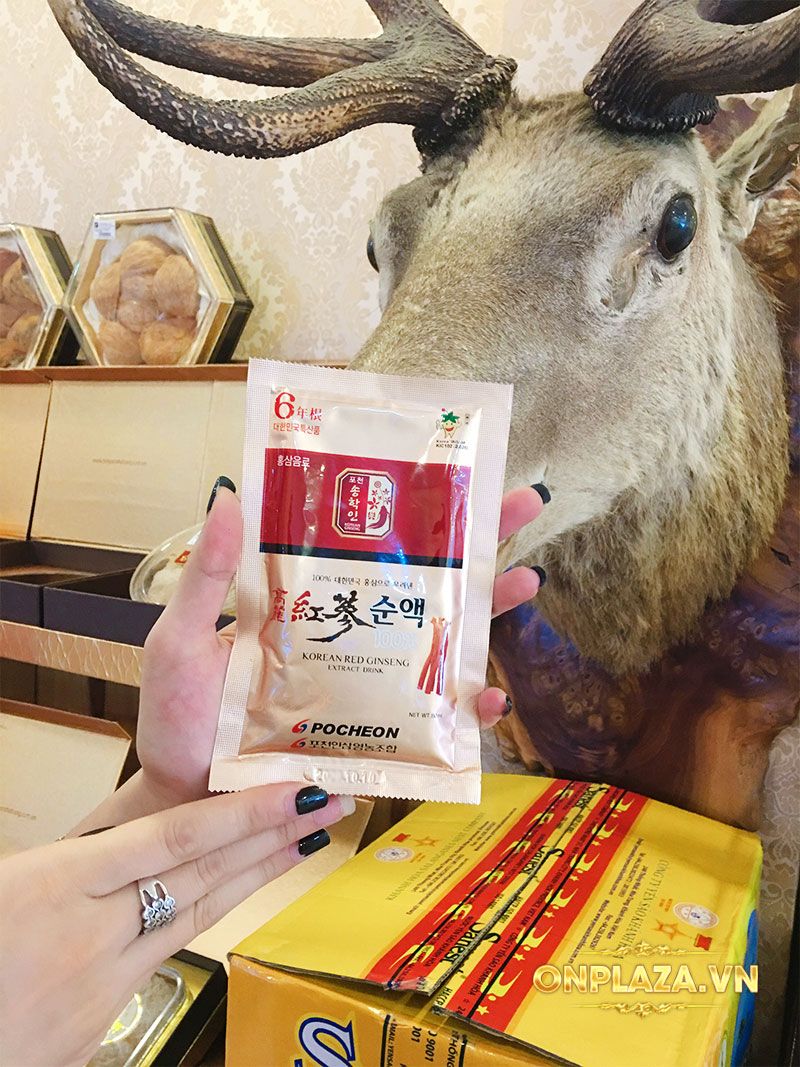 POCHEON nước hồng sâm cao ly nguyên chất 80ml30 gói NS223 9