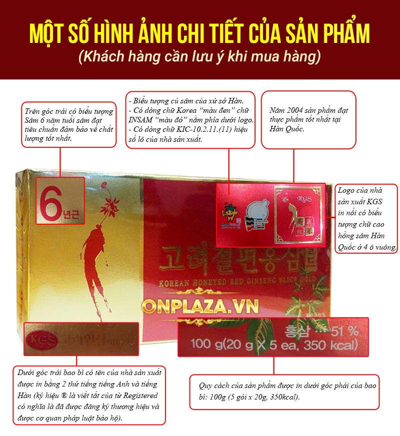 Hồng sâm thái lát tẩm mật ong KGS 100g NS032 1