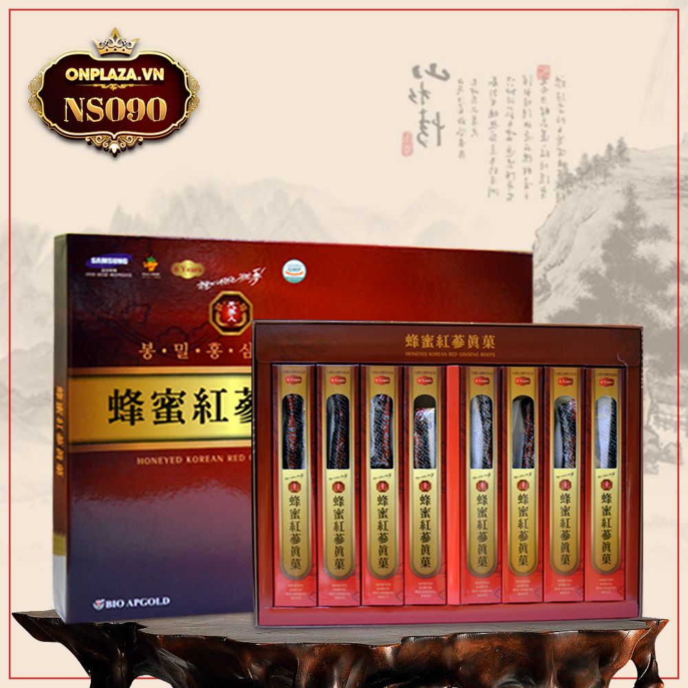 Sâm nguyên củ Hàn Quốc tẩm mật ong 200g (8 củ) NS090