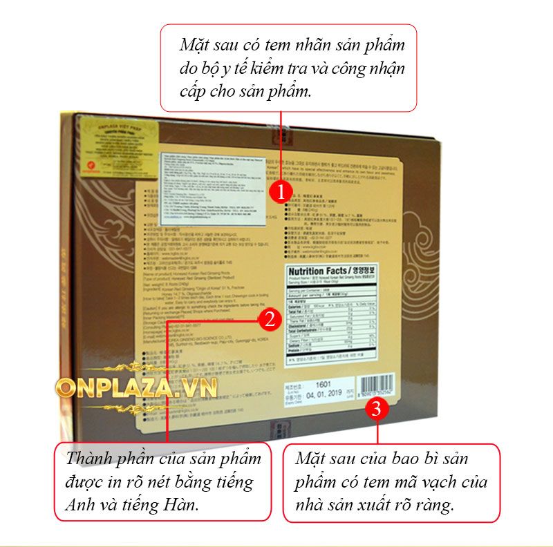 Sâm nguyên củ Hàn Quốc tẩm mật ong 200g (8 củ) NS090 2