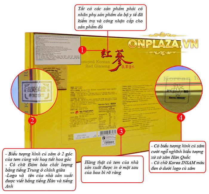 Hồng sâm tẩm mật ong Daedong Hàn Quốc loại 10 củ NS129 2