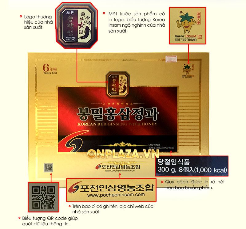 Hồng sâm nguyên củ tẩm mật ong cao cấp Pocheon NS286 2