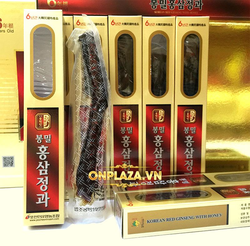 Hồng sâm nguyên củ tẩm mật ong cao cấp Pocheon NS286 6