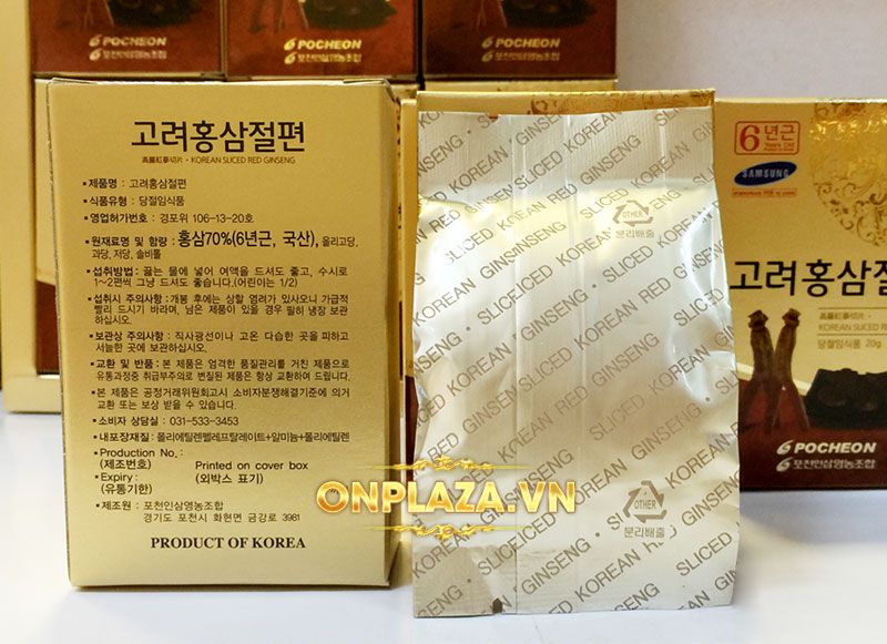 Hồng sâm tẩm mật ong thái lát Pocheon 200g NS287 7