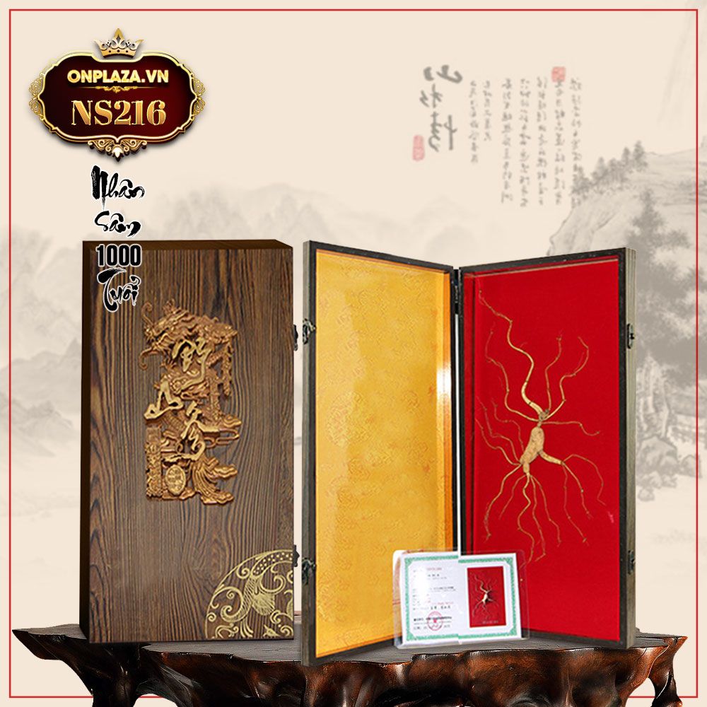 Hộp quà tặng sâm núi ngàn năm tuổi thượng hạng NS216