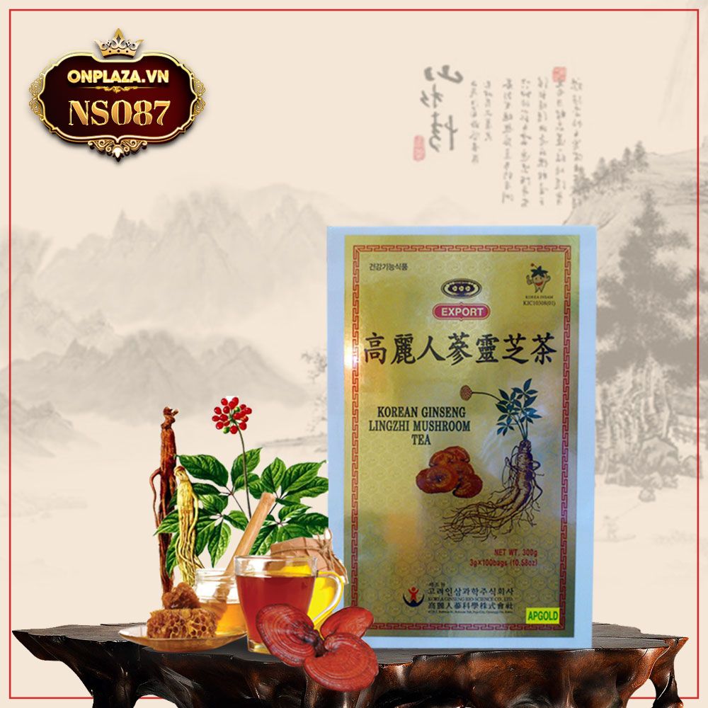 rà nhân sâm linh chi cao cấp nhập khẩu Hàn Quốc NS087