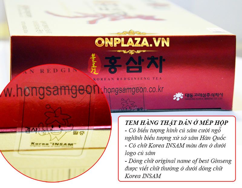 Trà hồng sâm Daedong nhập khẩu Hàn Quốc loại 50 gói NS127 3