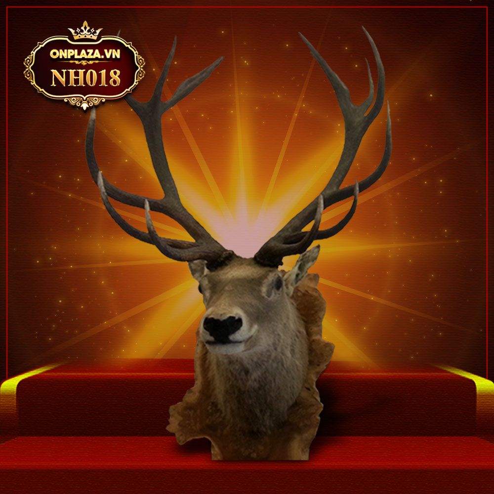 Đầu hươu nguyên chiếc treo tường NH018