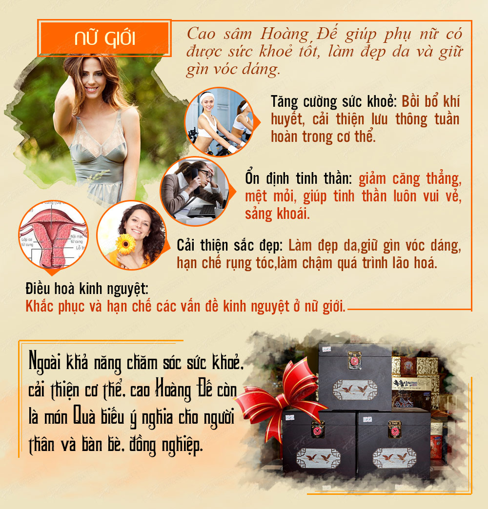 Hộp quà biếu cao hồng sâm hoàng đế đặc biệt 500gr NS037