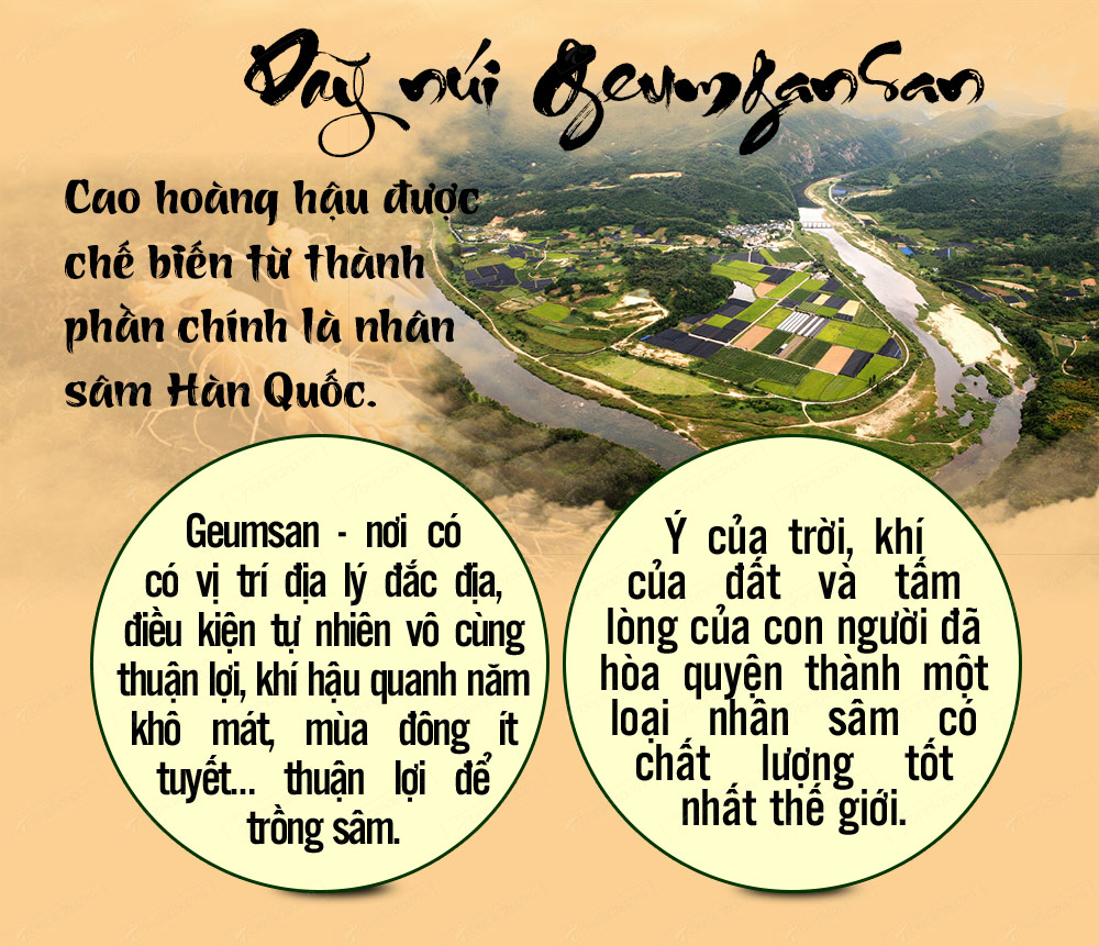 Hộp quà biếu Cao hồng sâm hoàng hậu loại đặc biệt NS038