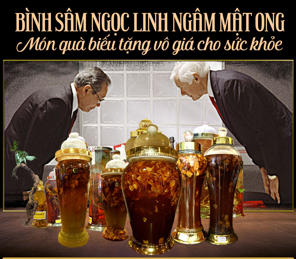 Sâm ngọc linh ngâm mật ong