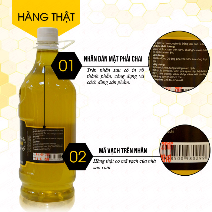 Mật ong hoa rừng bạc hà nguyên chất loại 1400g (Chai nhựa) MO004 3