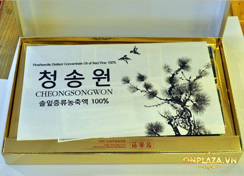 Viên tinh dầu thông đỏ Hàn Quốc Cheong Song Won 180 viên hộp xanh 10