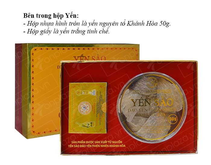 Yến nguyên tổ Khánh Hòa hộp 50g TP1 anh 2