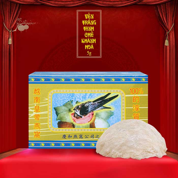 YẾN TRẮNG TINH CHẾ KHÁNH HÒA HỘP 5G - Y015 a00