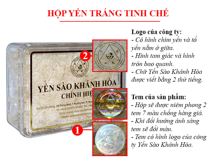 Yến trắng tinh chế hộp quà tặng 100g 03