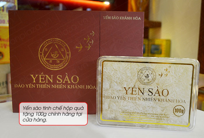 Yến trắng tinh chế hộp quà tặng 100g 06