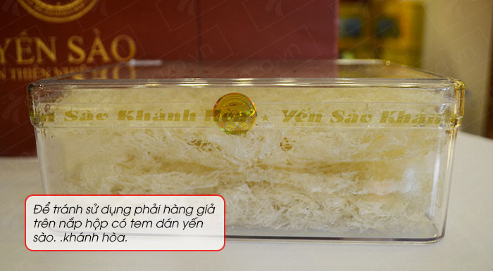 Yến trắng tinh chế hộp quà tặng 100g 09
