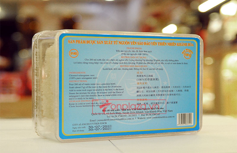 Quà biếu yến trắng tinh chế Khánh Hòa quà tặng 100g (H014G) Y017 10